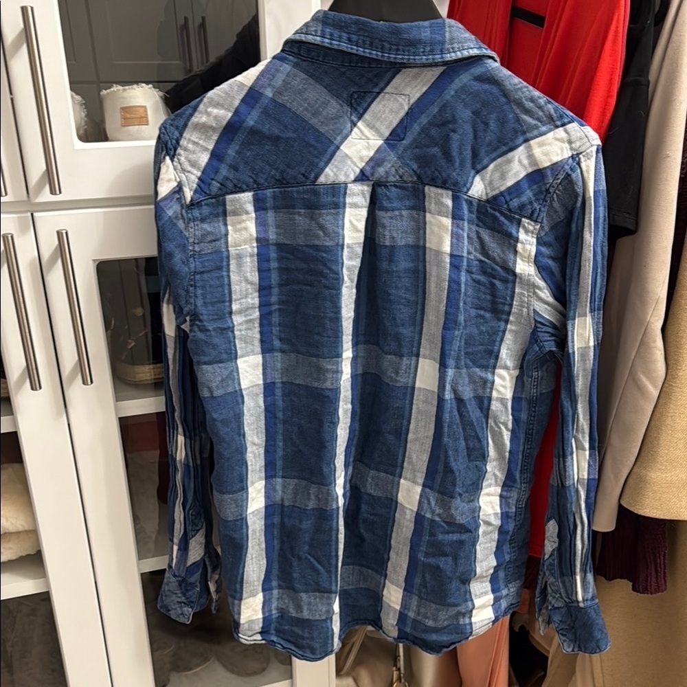 Rails Indigo and White Checkered Shirt - Picture 4 of 5
